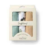 Snuggle Hunny Organic Muslin Wraps 3pk (Assorted Styles)