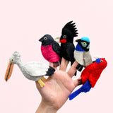 Tara Treasures Finger Puppets - Australian Colourful Birds (5pc)