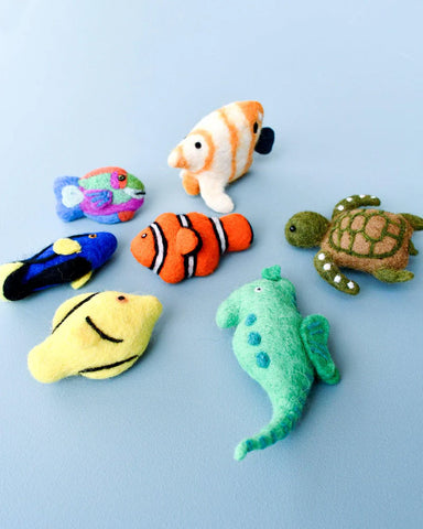 Tara Treasures Felt Coral Reef Fish Toys Set