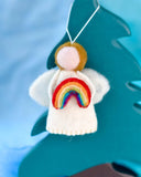 Felt Waldorf Diversity Angel with Rainbow