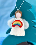 Felt Waldorf Diversity Angel with Rainbow