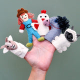 Tara Treasures Finger Puppets - Old MacDonald Farm Animals B (5pc)