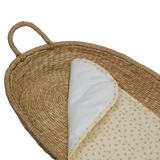 Olli Ella Luxe Organic Cotton Changing Basket Liner Leafed Mushroom