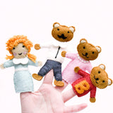 Tara Treasures Goldilocks And The Three Bears Finger Puppet Set