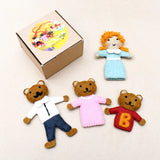 Tara Treasures Goldilocks And The Three Bears Finger Puppet Set