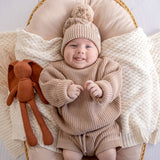 Snuggle Hunny Oversized Cotton Knit Jumper (Assorted Colours & Sizes)