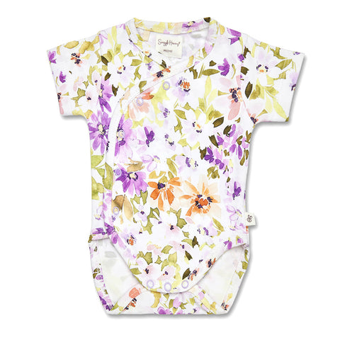 Snuggle Hunny Short Sleeve Kimono Bodysuit (Premie-Newborn)