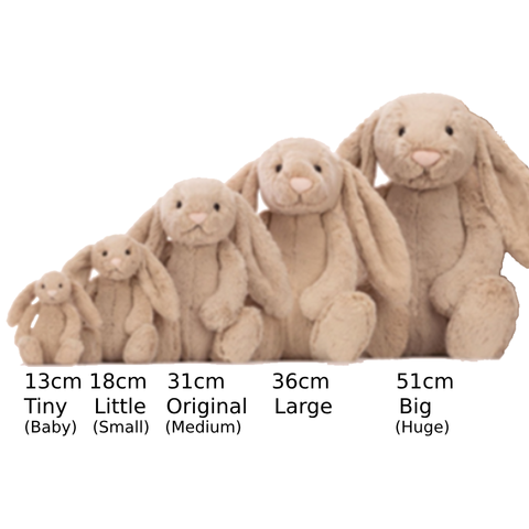 Jellycat Big (Huge) Bashful Bunny Silver – Warrnambool