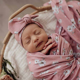 Snuggle Hunny Jersey Wrap & Topknot Set (Assorted Patterns)
