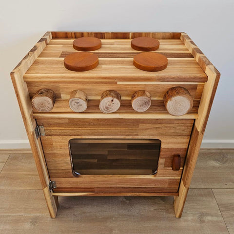 Q Toys Natural Wooden Stove