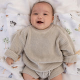 Snuggle Hunny Oversized Cotton Knit Jumper (Assorted Colours & Sizes)