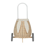Olli Ella Rattan Bunny Luggy with Lining (Assorted Colours)