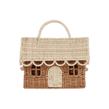 Olli Ella Rattan Gingerbread Casa Clutch