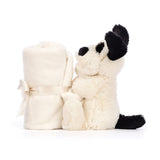 Jellycat Bashful Black and Cream Puppy Soother