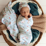 Snuggle Hunny Jersey Wrap & Beanie Set (Assorted Patterns)