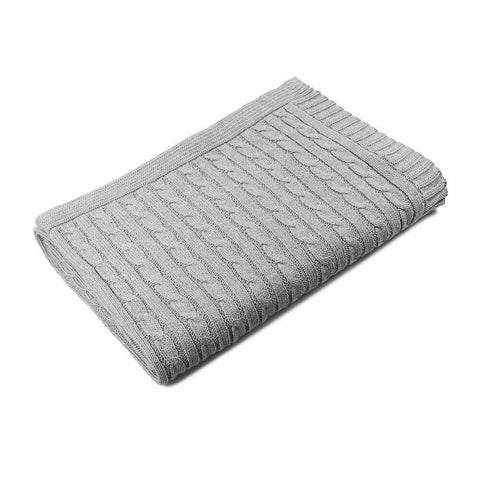 DLUX Sammi Cable Knit Baby Blanket