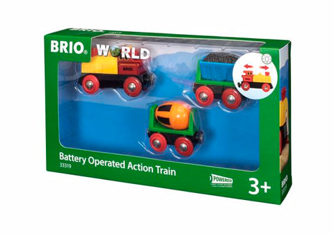 BRIO Battery Operated Action Train 3pc