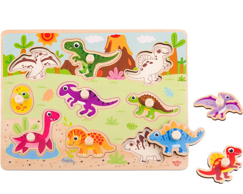 Tooky Toy Dinosaur Peg Puzzle