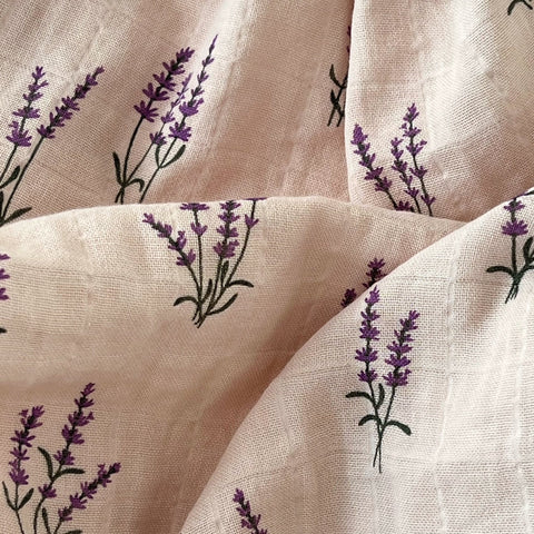 Bow Collective Organic Swaddle Wrap - Lavender Fields