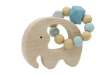 Kaper Kidz Calm & Breezy Elephant Rattle with Silicone Beads