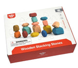 Tooky Toy Wooden Stacking Stone Blocks