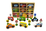 Tooky Toy Transportation & Street Sign Set