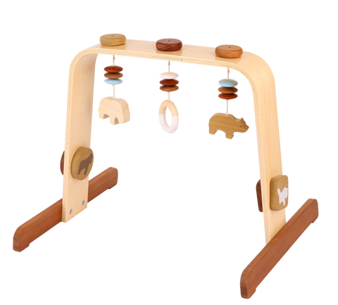 Discoveroo Natural Wood Baby Play Gym