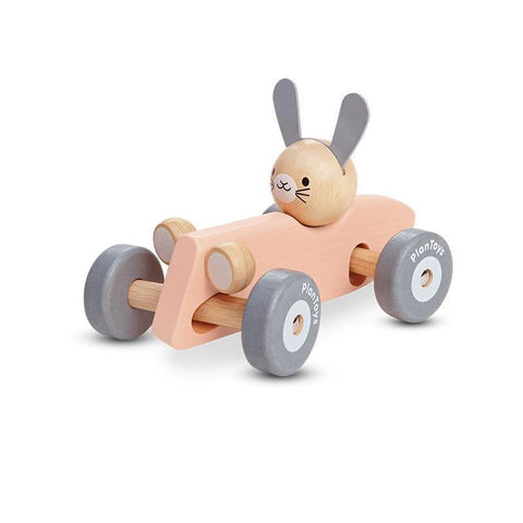 Plan Toys Pastel Bunny Racing Car