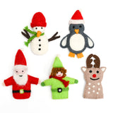 Tara Treasures Finger Puppets - Christmas Santa (5pc)