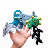 Tara Treasures Finger Puppets - Ocean and Sea Creatures B (5pc)