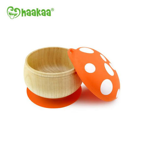 Haakaa Wooden Mushroom Bowl