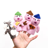 Tara Treasures Finger Puppets - Three Little Pigs (4pc)